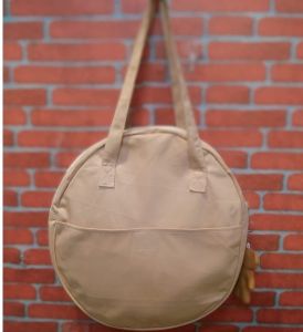 Tas Totebag Bulat Wanita Full Puring Resleting
