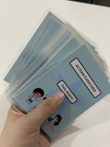 Action / Verb Flashcards (28 pcs) – Speech Therapy Cards Autism Learning Cards Laminated 3.5x5inch