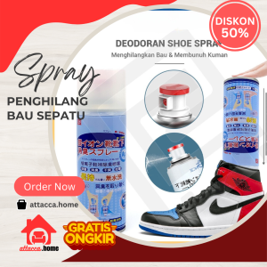 Spray Sepatu Penghilang Bau Kaki Parfum Anti Bau Anti Bakteri Semprotan Pewangi Tahan Lama