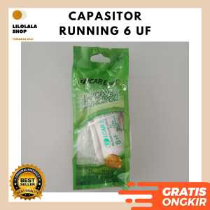 Capasitor 6 UF ICAR Ecofill Kapasitor running bulat AC Pompa Kulkas Capacitor I-CAR 400/450 Volt