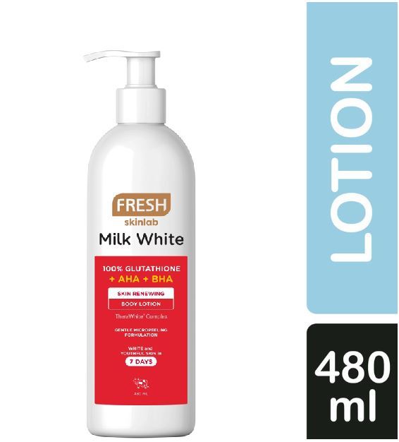 FRESH Skinlab Milk White Gluta AHA BHA Skin Renewing Body Lotion 480ml ...