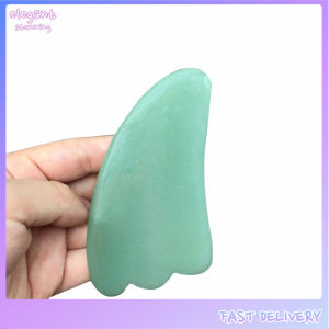 elegantstunning Jade Stone Body Face Eye Scraping Plate Gua Sha Board Acupuncture Massage Relaxation Care Tool