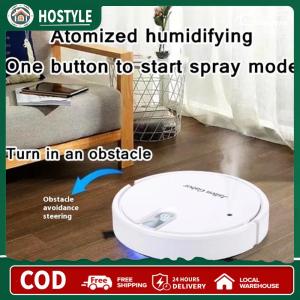 Smart Robot Vacuum Cleaner Rechargeable Robot Vacuum and Mop with Rubber Brush for Hard Floor Pet Hair Carpet