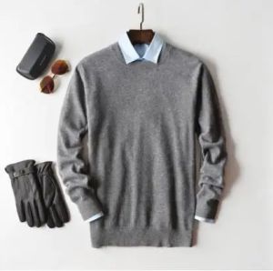 Men Cashmere Sweater Autumn Winter Soft Warm Jersey Jumper Robe Hombre Pull Homme Hiver Pullover V-Neck O-Neck Knitted Sweaters2026