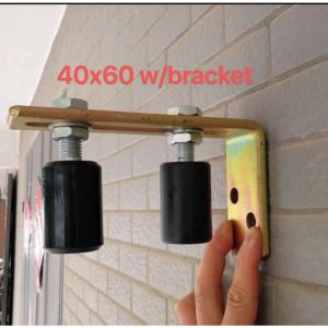 Sliding Gate Top Guide Nylon Rollers With L Bracket Set Upper Nylon Guide Roller Sliding Gate Upper Guide Bracket Roller Wheel Upper Guide Nylon Wheel For Electric Sliding Door Roller Guide for Sliding Gate Roller Wheel Guide F200 Nylon Wheel Frame