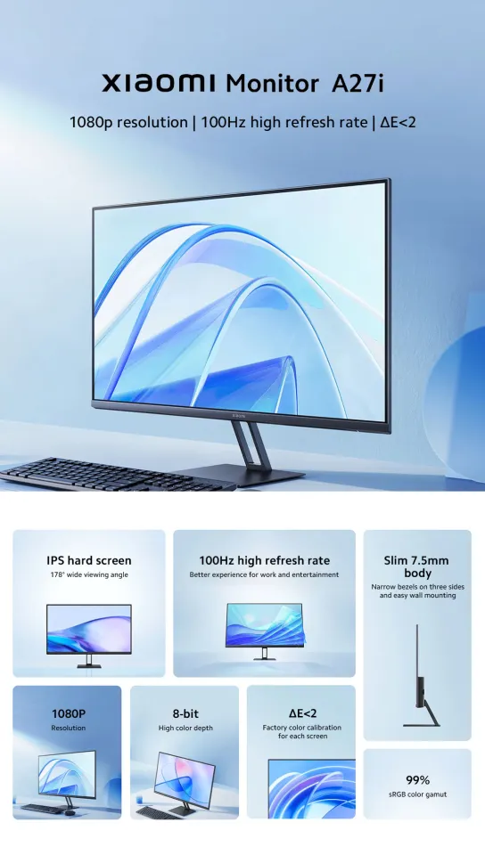 Xiaomi Monitor A27i IPS Monitor 27 inch 100Hz 8-bit color