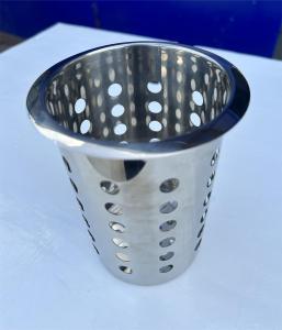 Stainless Spoon and Fork container perforated with holes - hexafine