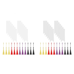 12 Pcs Acrylic Bookmarks Paper Bookmarks Blank Bookmarks with Colourful Tassels Craft Bookmarks Aesthetic Bookmarks