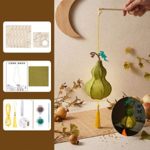 DOOUR Hình Dạng Trái Cây Đèn Tết Trung Thu Phong cách Trung Quốc với Tassel Đèn lồng cầm tay hình trái cây Dễ thương Tự làm Bộ dụng cụ làm đèn lồng tự làm Tết Trung Thu