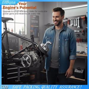 COD Bù đắp dài Manifold với Gasket cho 60cc 80cc xe máy xe đạp Bộ chế hòa khí bộ phận luồng không khí cải thiện
