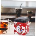 Japanese Style Loose Leaf Tea Storage Tin Miniature Coffee Storage Canister Metal Airtight Tea Container Portable Tea Organizer for Tea Bags and Loose Tea. 