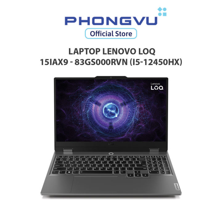 [Nhập ITL3M0 giảm 12% tối đa 3TR] Laptop Lenovo LOQ 15IAX9 - 83GS000RVN (i5-12450HX) (Xám) - Bảo hành 24 tháng