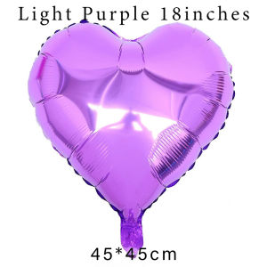 5pcs Heart Foil Balloons Suitable For Wedding Birthday Party Celebration Balloon Festival Background Decoration Glossy Aluminum Foil Balloons