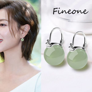 Màu xanh lá cây bông tai đính hạt nhẹ nhàng thời trang khí khuyên cài tai cho nữ phụ nữ Bông tai Hoài cổ Quà Tặng