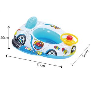 Inflatable Toddler Baby Kid Swim Ring Float Swimming Pool Swim Boat Car Aircraft Police Car Robot
