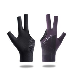 DENGXUN Three Fingers Snooker Glove Anti-slip Left Right Hand Billiard Glove Breathable Training Glove Fitness Accessories