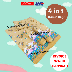 Kasur Bayi Perlengkapan Baby Baru Lahir Newborn Peralatan Matras Lipat Bantal Guling New Born Bunbunbabyshop