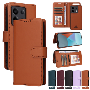 Removable Flip Case for For Xiaomi Mi 14T 13T Pro 5G Leather 2 IN 1 Wallet Casing Anti-theft Swipe RFID Card Slots Cover