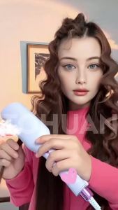 Waver Curling Iron Hair Crimper - 1.4 Inch Deep Waver Hair Curler Tool 3 Barrel Ionic Waves Curling Iron for Women Wavy Curler Styling Tool Anti-Scald Fast Heating Dual Voltage