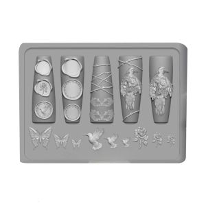 Versatile Silicone Nail Mould for Lovely Hawks Designs Sturdy and Flexible Accessory for All Nail Shapes and Lengths