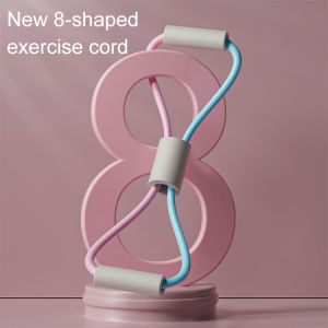 Home Gym Pull Rope 8 Type Elastic Bands Pull Muscle Rope Yoga Pilates Exercise Band 8 Shape Rope Chest expansion sport
