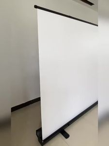 Portable Projector Screen Outdoor Projector Screen For Travel Home Screen 4K HD Full Screen Punch-Free Anti-Light Pull Portable Installation-Free Mobile Lifter Screen Portable Projector Screen