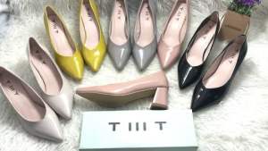 High heels TMT 198-A sepatu tumit balok les besi sepatu kantor kerja kuliah