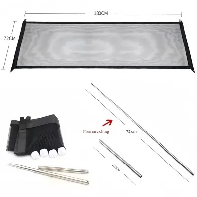 【110x72CM】Portable Foldable Adjustable Pet Magic Gate Baby Safety Door Gate Pet Dog Cat Fence Safe Guard Fences Stair Door Guard Gate For Kids Stairs Pet Fence Isolation Net Safety Net