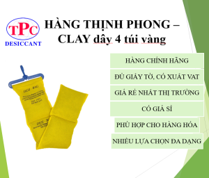 Dây hút ẩm chuyên dùng cho container phòng ngủ tủ quần áo vỏ vải hạt xám Nhãn hiệu TPC THỊNH PHONG