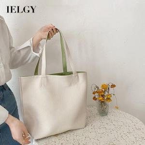 IELGY trendy design sense versatile ladies double-sided large-capacity handbag
