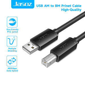 Jasoz Usb 2.0 Printer Cable Male To Male Stable High Quality USB Printer Scanner Cable for Hp Canon Epsonprinter Cable