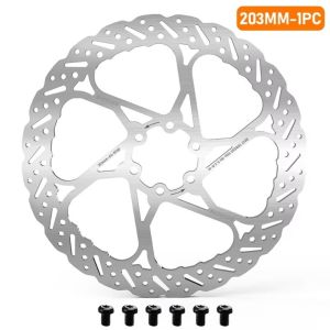 GENENIC Hydraulic Brake Bicycle Brake Disc Heat Dissipation Stainless Steel Bike Brake Rotor Hydraulic Brake Rotor 6-Bolt Bicycle Brake Rotor Road Bike