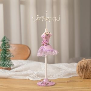 HAOO Princess Dress Model Jewelry Display Rack Organizer Rack Ring Earrings Rack Stand Display Display Organizer Luxury Necklace Mannequin Display Stand Jewelry Store