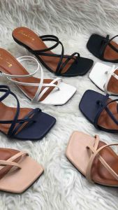 Sandal tumit Kaca premium Dazzling sandal wanita premium