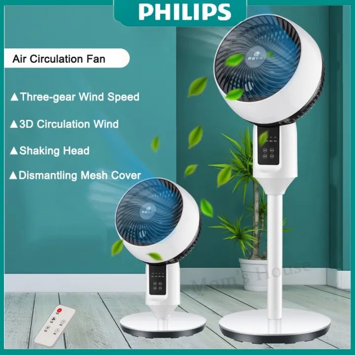 PHILIPS M-GAS Circulation Fan Turbine Silent Air Circulation Floor Fan ...