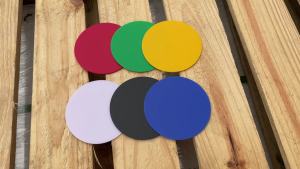 2MM Round Opaque Acrylic Board (PMMA) Plexiglass White/Black/Red/Green/Yellow For DIY Projects/Wedding&Home Decor Tinted Disc