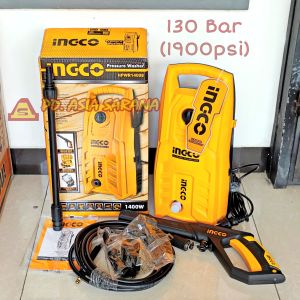 Jet Cleaner 130 Bar INGCO HPWR14008 Mesin Steam Cuci Mobil Motor AC