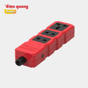 [HỎA TỐC] Ổ cắm điện đa năng Công suất lớn Điện Quang ĐQ ESKHP (3 lỗ công suất chịu tải 4000W) Bảo Hành 12 Tháng có tích hợp breaker tự ngắt khi quá tải