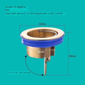 Floor Drain Bathroom Accessories Useful One Way Valve Stopper Insect Prevention Drain Cover Floor Drain Anti Odor Sewer Strainer