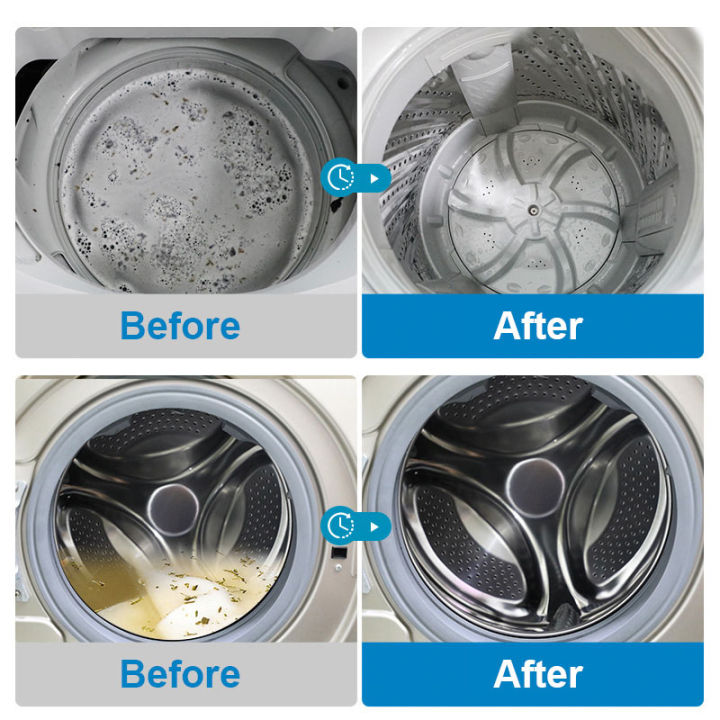 12pcs Effervescent Tablets Washing Machine Detergent Deodorant Cleaning