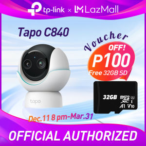 TP-LINK Tapo C840 8MP 4K PTZ Smart WiFi Camera AI Human Tracking Full-Color Night Vision 2-Way Talk IP66 Weatherproof