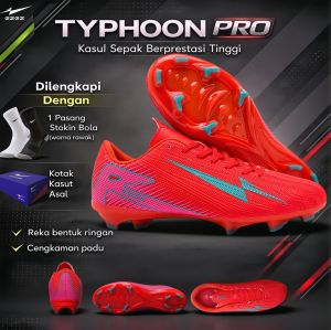 EZEZ Typhoon Pro FG Kasut Bola Sepak Football Boots Tapak TPU 37-44 ET9938