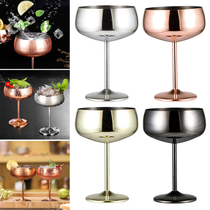 Wide-mouth Wine Glass Stainless Steel Wine Glass Premium Stainless - Main Image