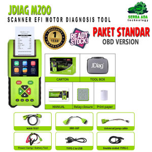 SCANNER JDiag M200 Diagnostic OBDII ECU CO Injeksi Alat Diagnostik Motor SCANNER DETEKSI KERUSAKAN MOTOR
