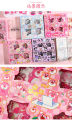 Isabella 100 pieces/box Cute San Liou Cartoon Handbook DIY Sticker Waterproof PVC Transparent Sticker Creative Children's Handbook Sticker Stationery Sticker Children's Birthday Giftry PVC Waterproof Transparent Sticker Birthday Gift. 