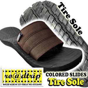 Roadtrip Urban Slides - Tire sole trendy slides for men Marikina sandals Durable quality non slip boys gawa sa gulong