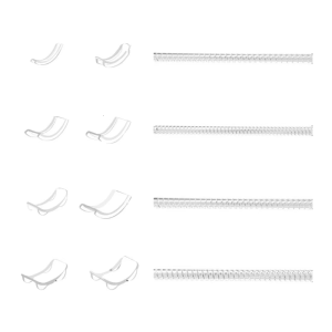 Clear Ring Size Adjuster Resizer Loose Rings Reducer Ring Sizer Guard Tightener Resizing Spiral Silicone Tightener Tool