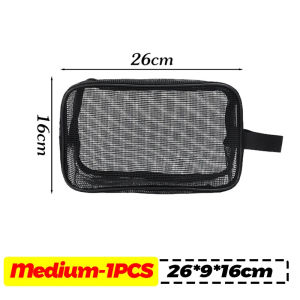 【Perfect Sunfeel】3PCS Mesh Shower Caddy Tote Bag Travel Makeup Storage Pocket Portable Bath Mesh Bag Large Capacity Toiletry Organizer Cosmetic Pouch