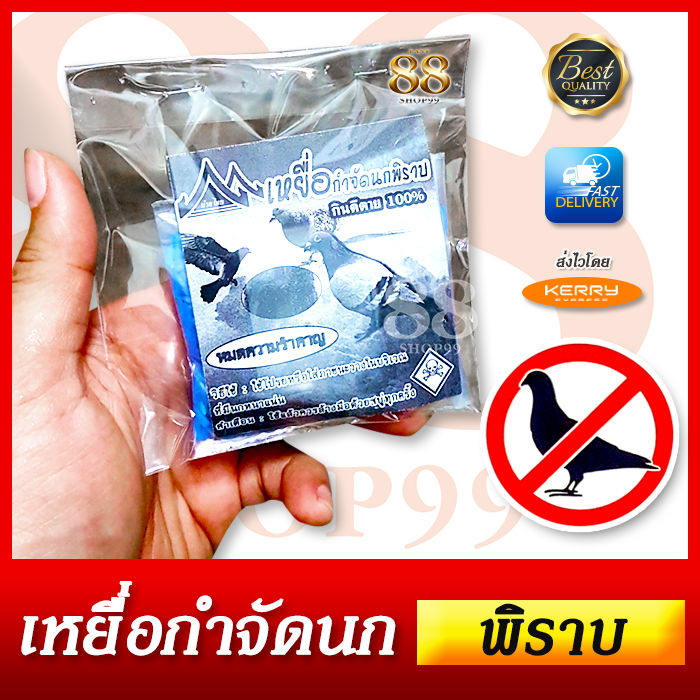 เหยื่อกำจัดนก ตราบ้านไทย 20g ออกฤทธิ์ช้า 3-4 วัน