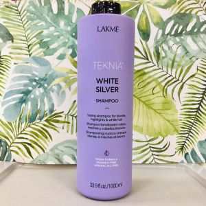 Dầu gội tím khử vàng cho tóc rất sáng hoặc bạc Lakme Teknia White Silver Shampoo 1000ml